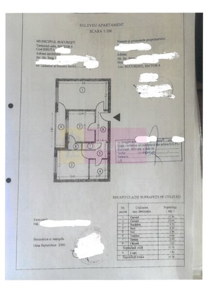 Apartament 2 camere Drumul Taberei-Vladeasa.